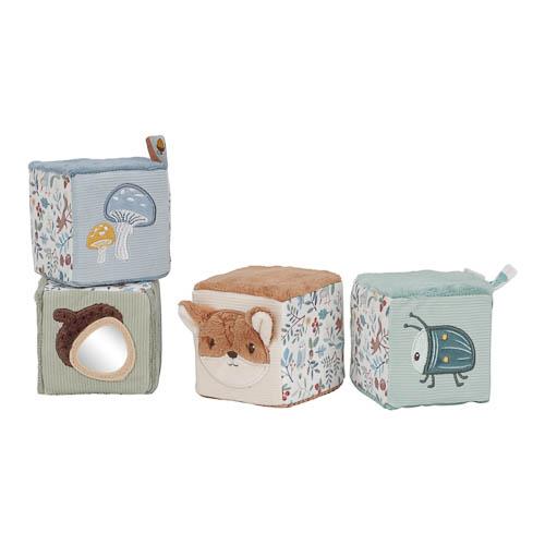Little Dutch Stoffwürfel Set blau - Forest Friends LD8916
