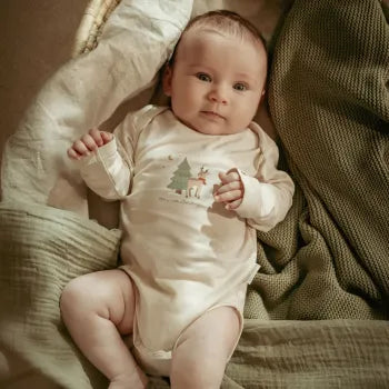 Little Dutch 2-pack Body langärmlich Little Christmas - Weihnachtsstrampler beige