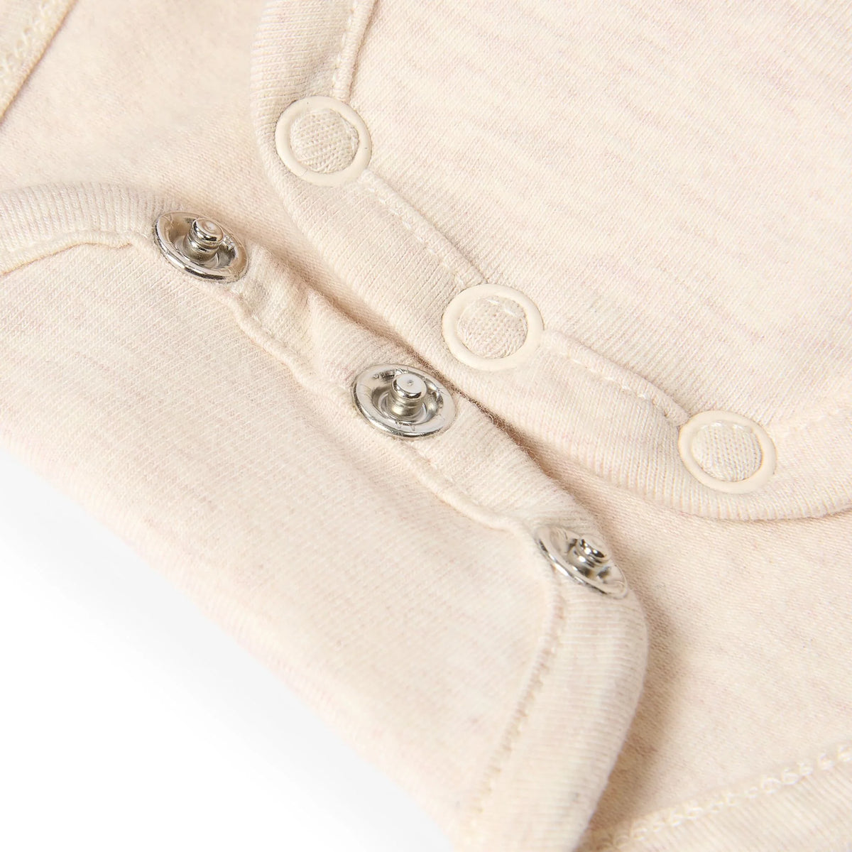Little Dutch Baby Langarmbody Beige mit Safari-Print und drei Druckknöpfen unten