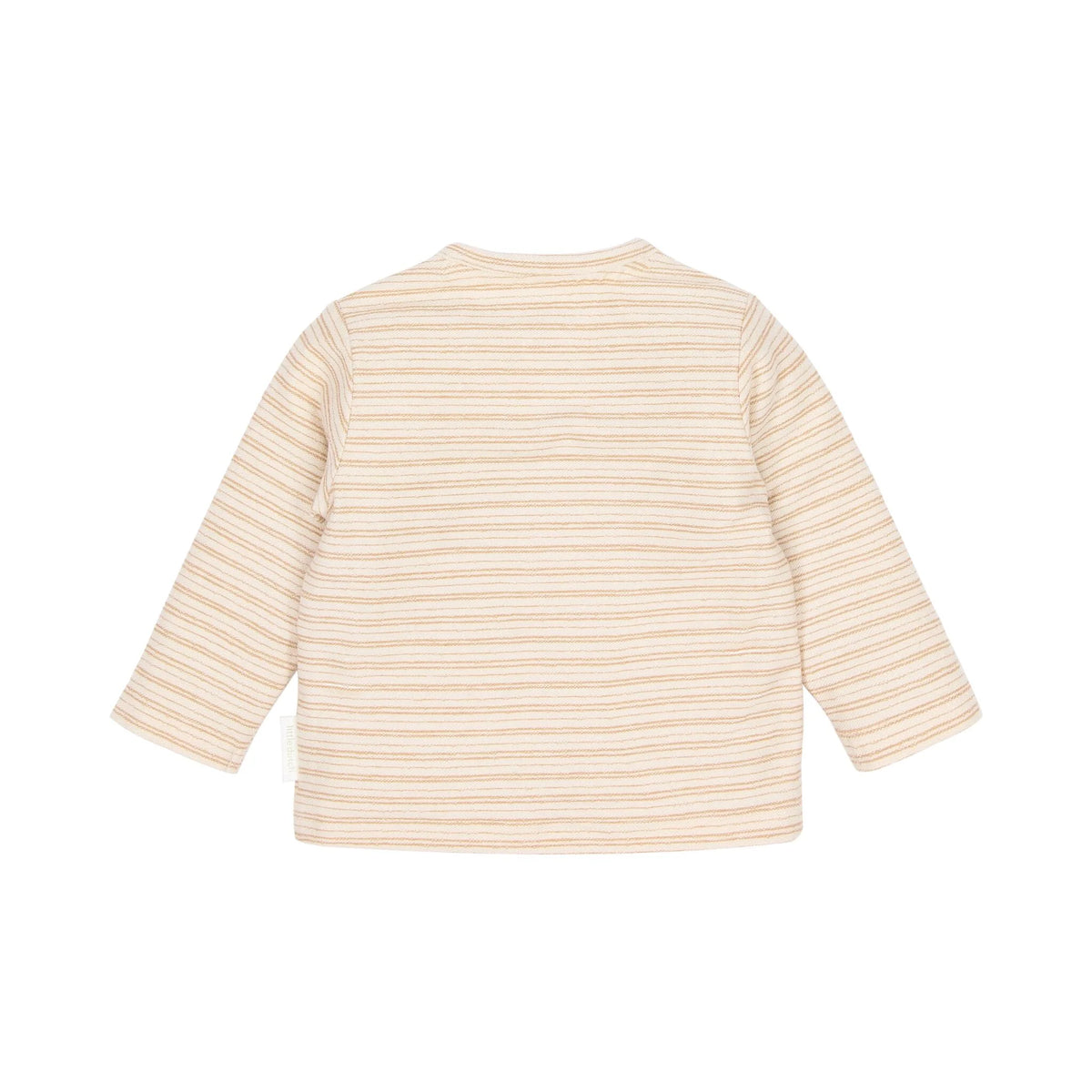 Rückseite Little Dutch Baby Langarmshirt Braun mit Streifen aus Baumwolle Bio