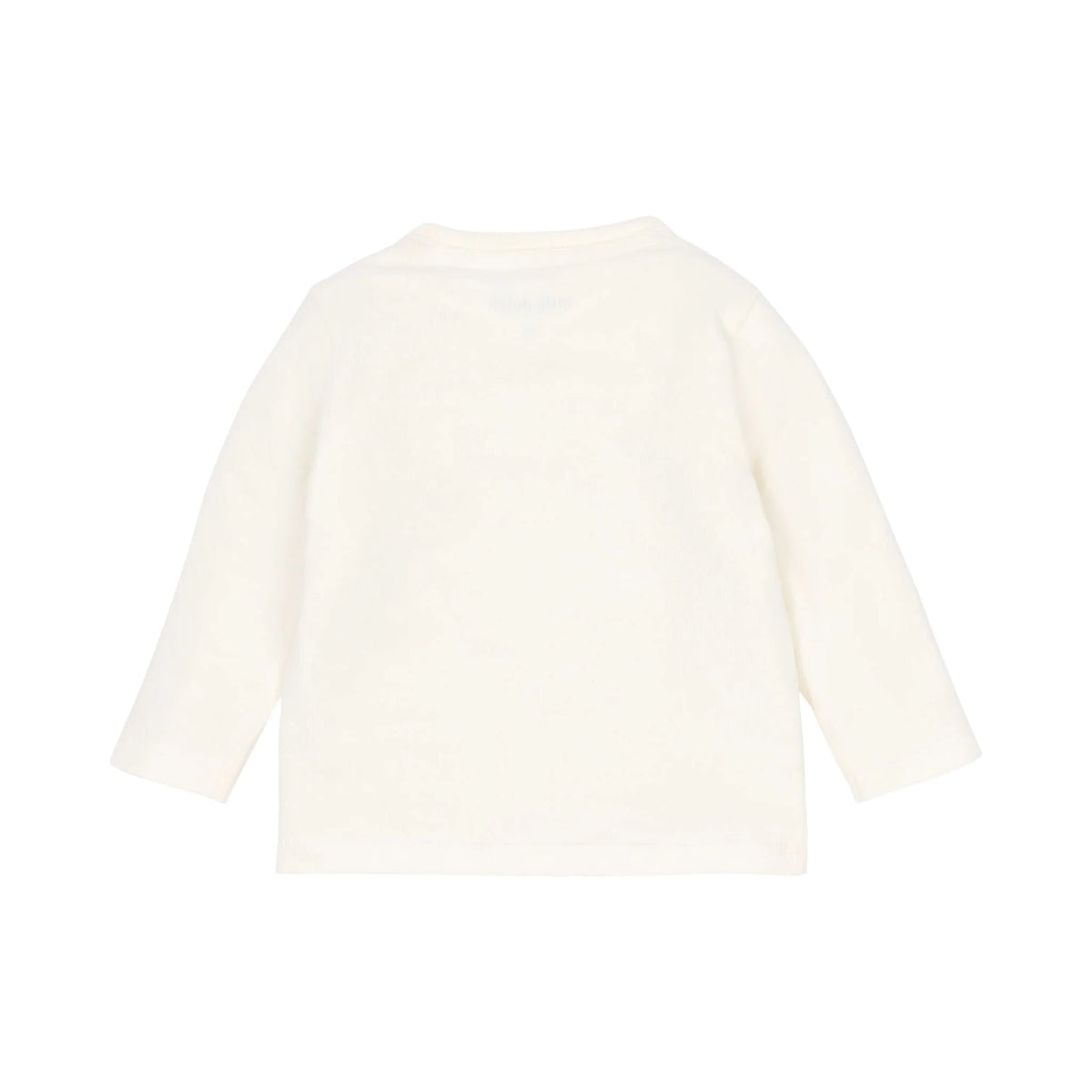 Rückseite Baby Langarmshirt Little Dutch Creme aus Baumwolle Bio