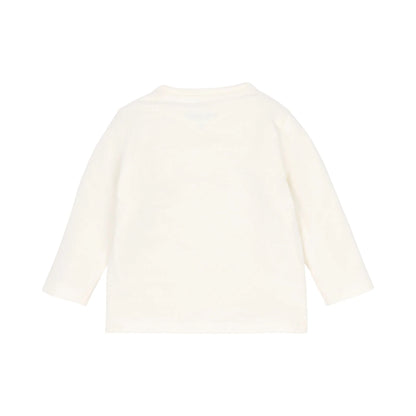 Rückseite Baby Langarmshirt Little Dutch Creme aus Baumwolle Bio