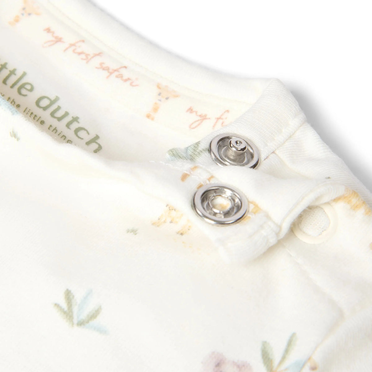 Baby Langarmshirt Little Dutch aus Baumwolle Bio mit Schulterdruckknopf