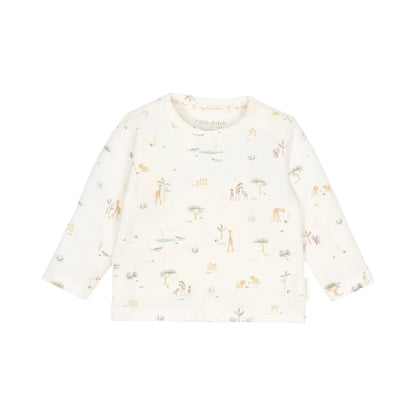 Little Dutch Baby Langarmshirt Weiß Little Safari Friends Vorderseite Artikel cl26291006 cl26291007 cl26291008 cl26291009 cl26291010 cl26291011
