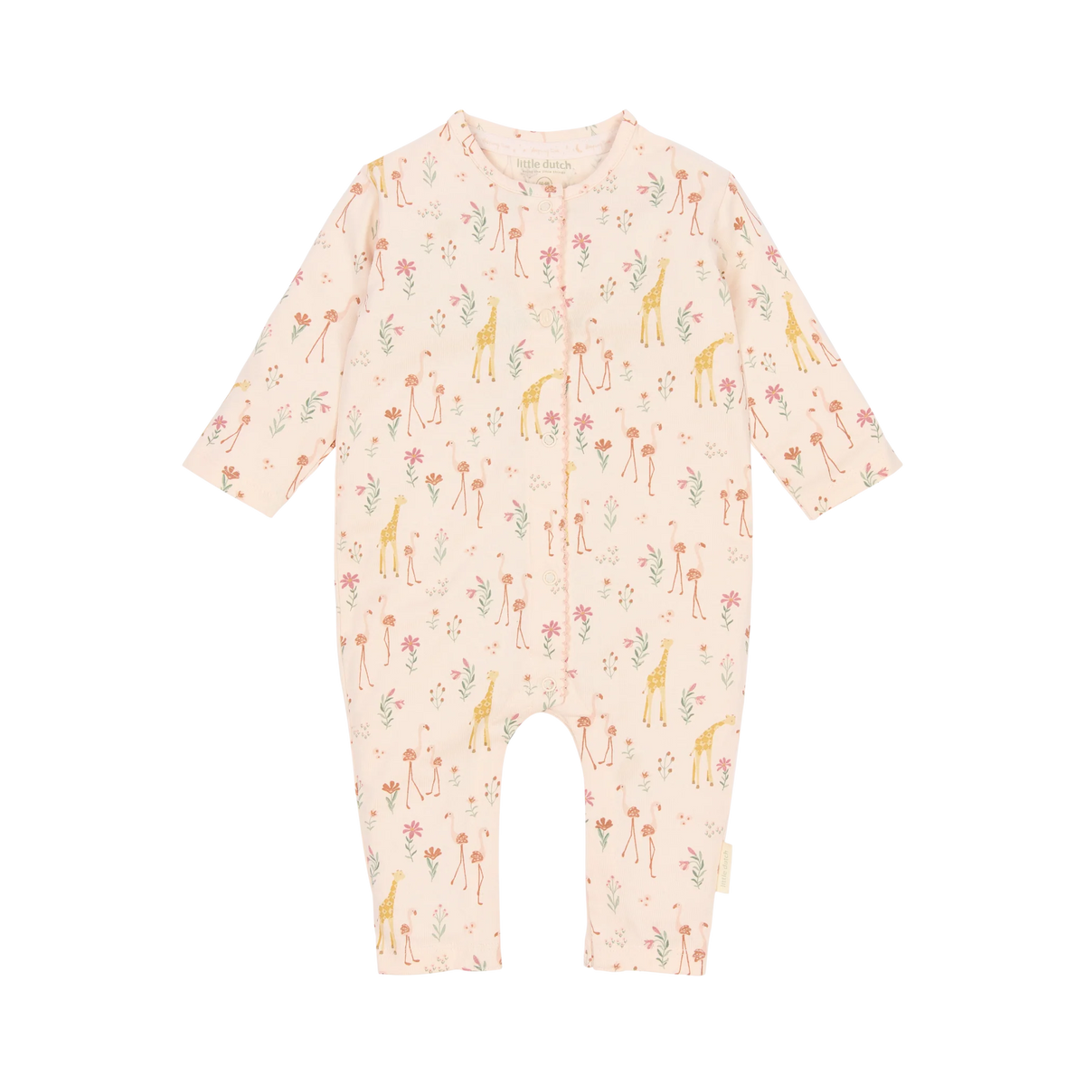 Little Dutch Baby Pyjama Blooming Safari mit Flamingos in Pastel Rose