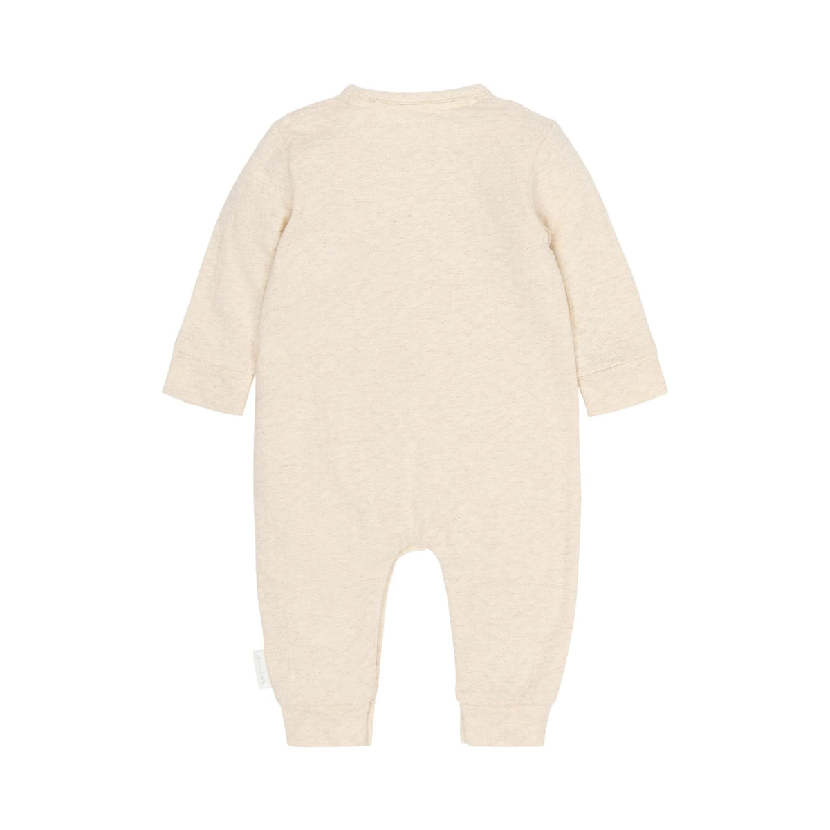 Rückseite von Little Dutch Baby Strampler Beige mit Löwe und Löwin Motiv Safari Friends