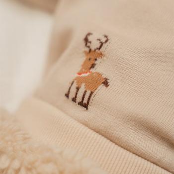 Little Dutch Gestrickter Weihnachtspullover mit Rentier