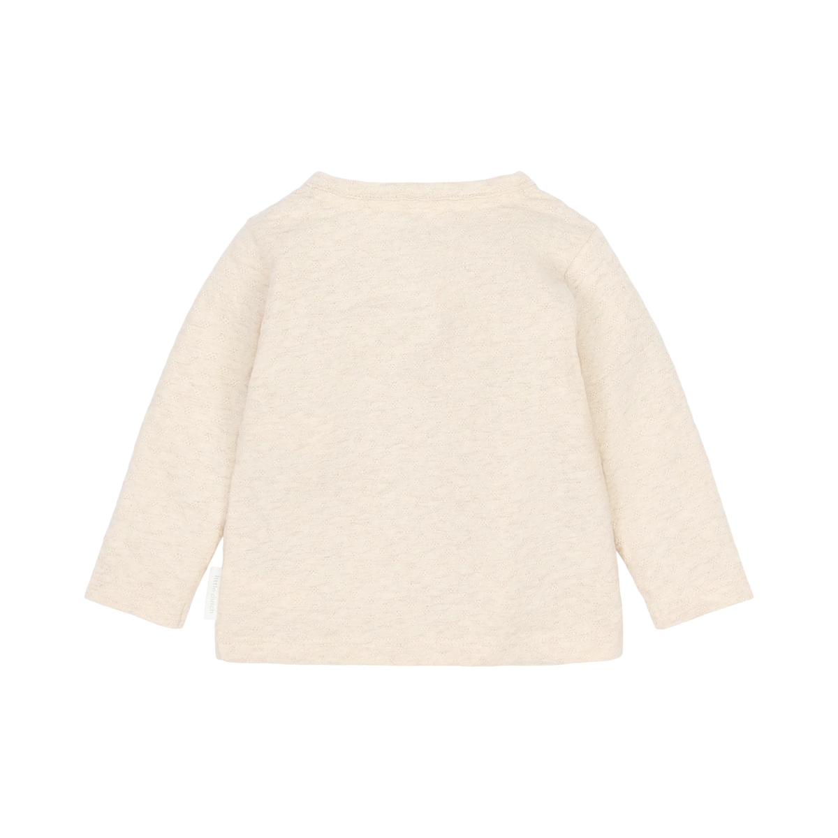 Little Dutch Wickel-Langarmshirt Beige Rückansicht aus Baumwolle Bio