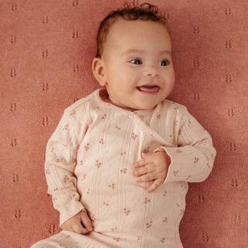 Little Dutch Baby Wickelshirt Langarm Rosa Fairy Flowers (Gr. 44-74)