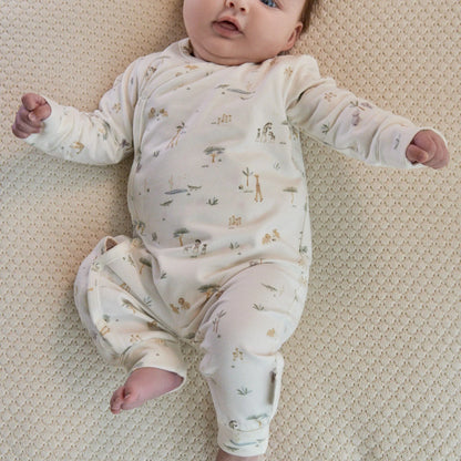 Little Dutch Wickelstrampler Baby mit niedlichem Safari-Print