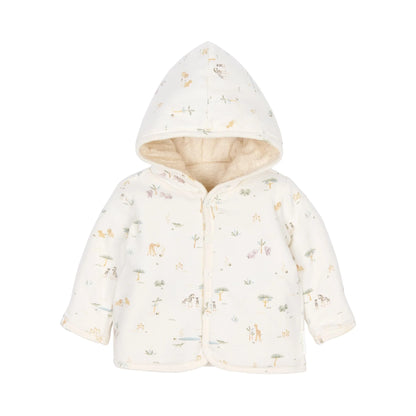 Babyjäckchen von Little Dutch mit Kapuze und Safari Friends Muster
