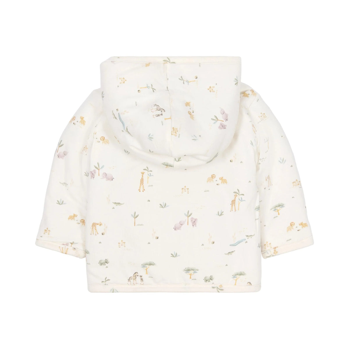 Little Dutch Wende-Cardigan Safari Friends Rückseite mit Tiermotiv