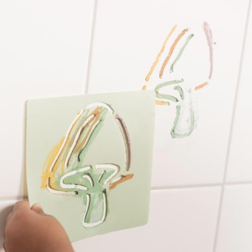 Little Dutch Bademalstifte mit Schablonen - Forest Friends – Anwendung