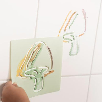 Little Dutch Bademalstifte mit Schablonen - Forest Friends – Anwendung