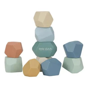 Little Dutch Balancier- & Stapelsteine Holz FSC – Forest Friends LD7252