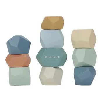 Little Dutch Balancier- & Stapelsteine Holz FSC – Forest Friends LD7252