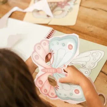 Little Dutch Scrapbook Rosa Masken mit Schere