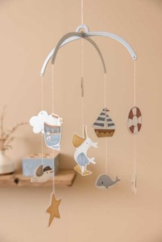 Little Dutch blaues Deko-Mobile Sailors Bay