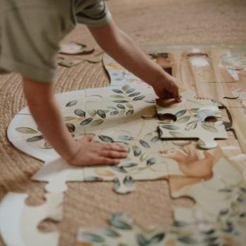 Little Dutch Bodenrätsel - Bodenpuzzle aus Karton - Forest Friends