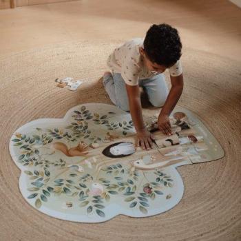 Little Dutch Bodenrätsel - Bodenpuzzle aus Karton - Forest Friends