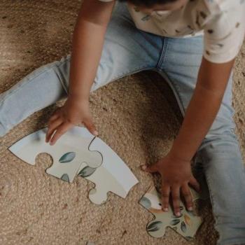 Little Dutch Bodenrätsel - Bodenpuzzle aus Karton - Forest Friends