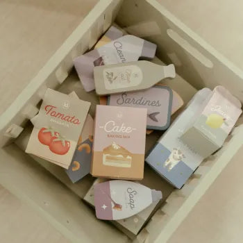 Little Dutch Holz-Einkaufswagen grün – Little Farm Kollektion