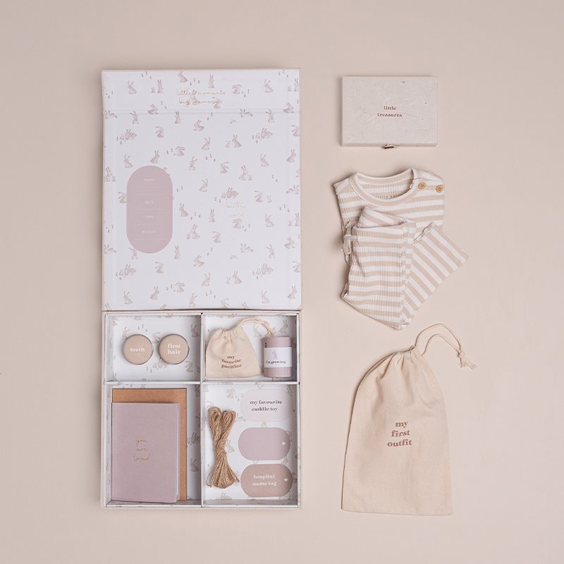 Little Dutch Erinnerungsbox sand Baby Bunny Newborn – Aufbau