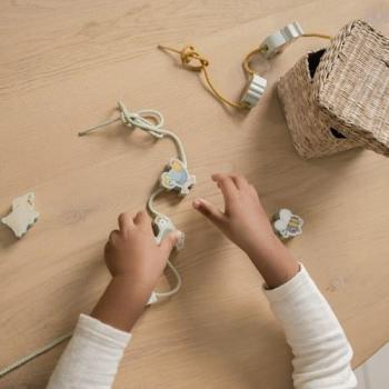 Little Dutch Fädelperlen - Holzperlen zum Auffädeln Little Farm