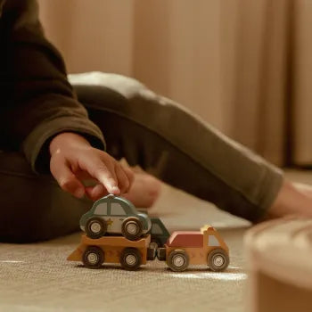 Little Dutch Fahrzeugset Holz 10-teilig - Autos