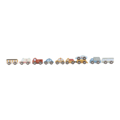 Little Dutch Fahrzeugset Holz 10-teilig - Autos – Material