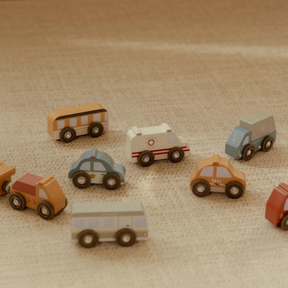 Little Dutch Fahrzeugset Holz 10-teilig - Autos – Set