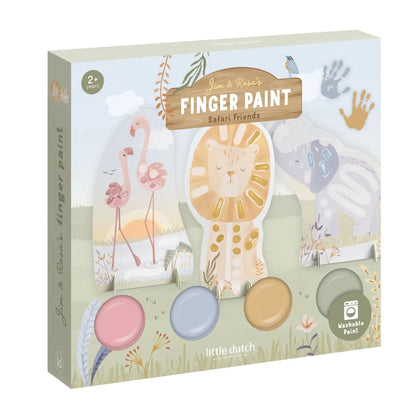Little Dutch Fingermalset Jim und Rosa – Safari Friends