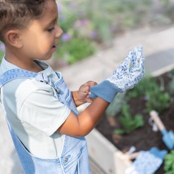 Little Dutch Kinder Gartenhandschuhe blau - Forest Friends