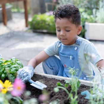 Little Dutch Kinder Gartenhandschuhe blau - Forest Friends