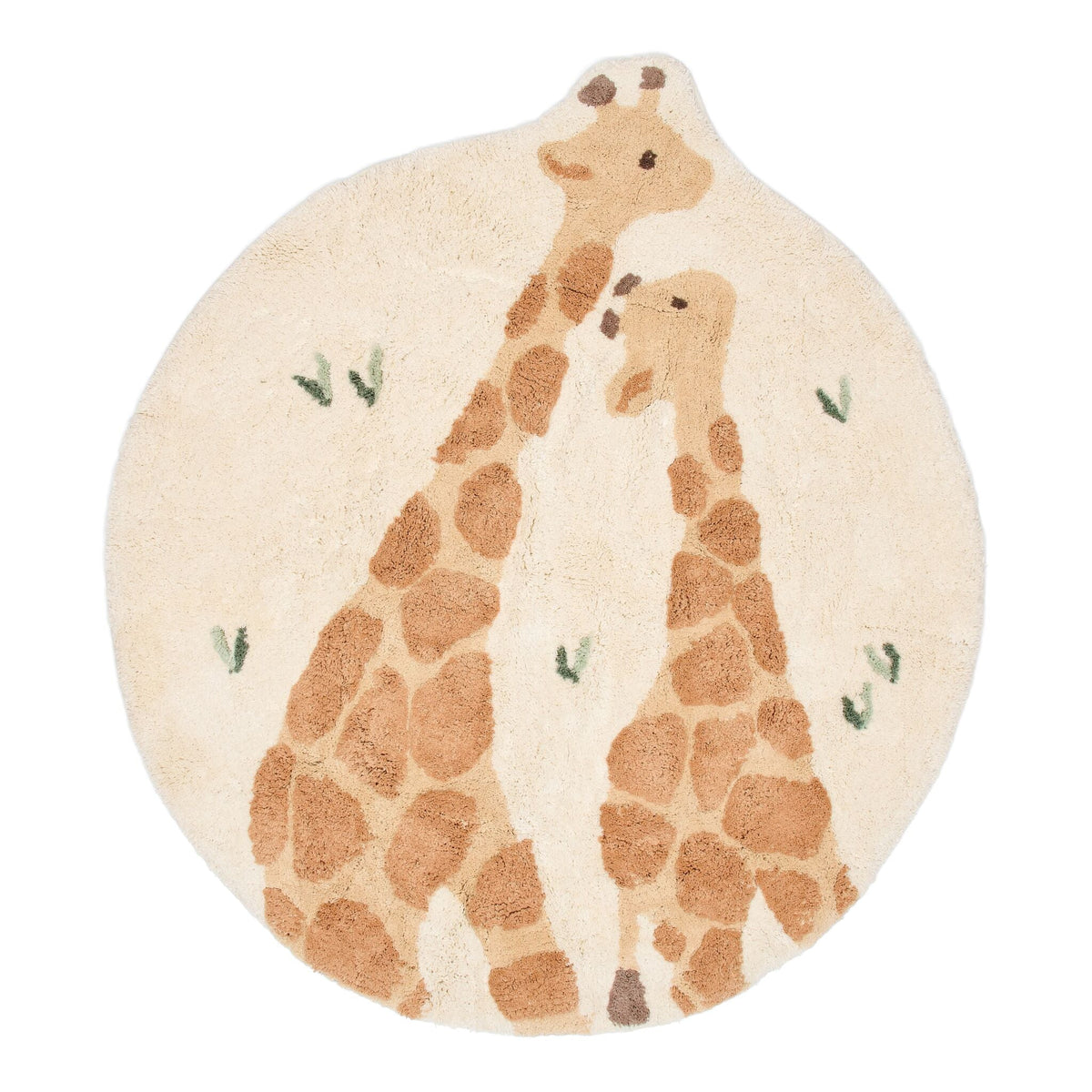Little Dutch Giraffenteppich rund Safari Friends ru10386047 Mama Giraffe mit Baby Giraffe
