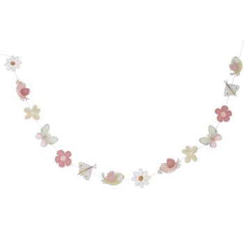 Little Dutch rosa Girlande Flowers & Butterflies