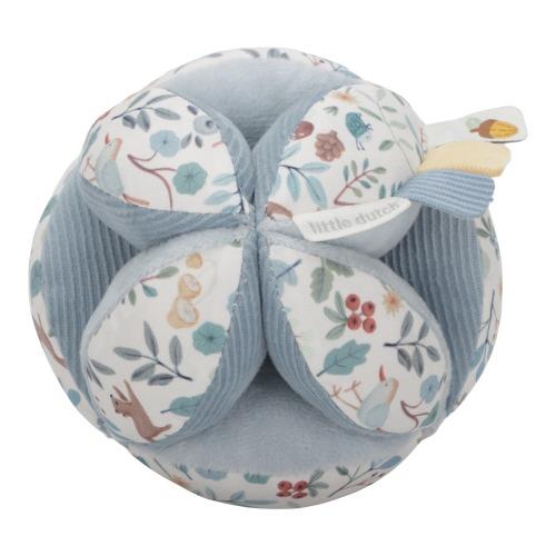 Little Dutch Greifball blau -  Forest Friends - Stoffball mit Rassel – Material