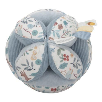 Little Dutch Greifball blau -  Forest Friends - Stoffball mit Rassel – Material