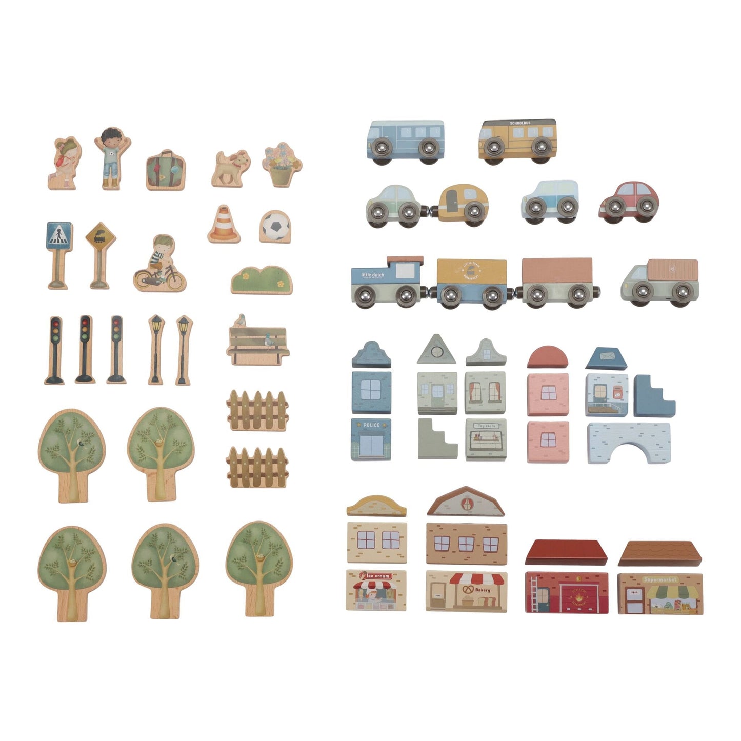 Little Dutch Holz-Eisenbahn XL FSC - Starter-Set LD2540 – Lifestyle