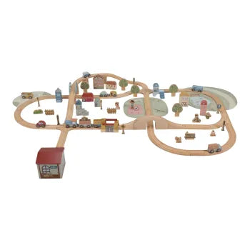 Little Dutch Holz-Eisenbahn XL FSC - Starter-Set LD2540