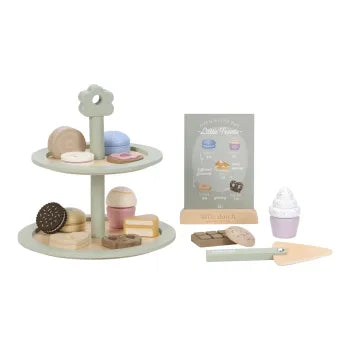 Little Dutch Holz Etagere Grün – Kinder Teeservice Spielzeug