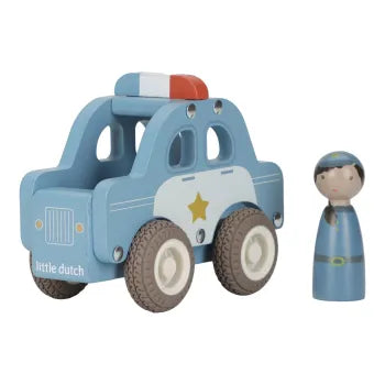 Little Dutch Holz Polizeiauto FSC – Blau – Essentials