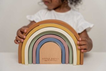 Little Dutch Regenbogen aus Holz Vintage FSC mit Verpackung