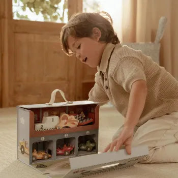 Little Dutch Holzrennbahn im Spielkoffer – Essentials