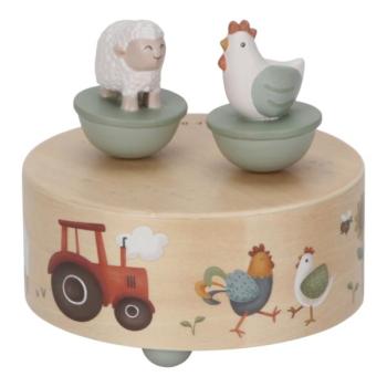 Little Dutch Holz Spieluhr mit tanzenden Figuren Little Farm - personalisiert bestellbar