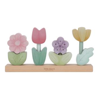 Little Dutch Stapelpuzzle Blumen Fairy Garden zur Geburt gelasert