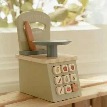 Little Dutch Holzspielwaage Grün – Spielküche Zubehör