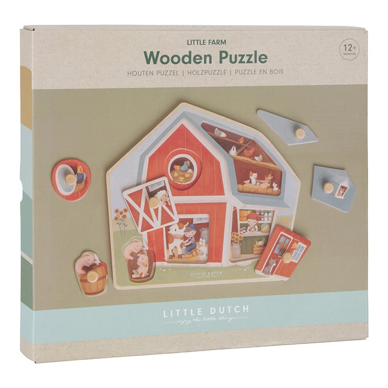 Little Dutch Holzpuzzle Little Farm – Anwendung