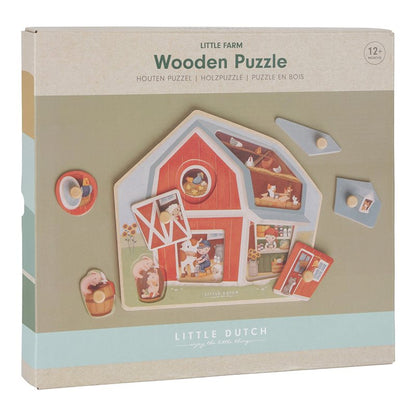 Little Dutch Holzpuzzle Little Farm – Anwendung