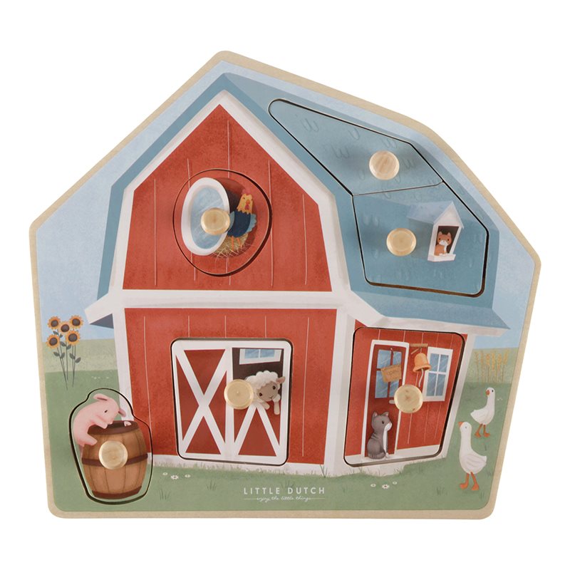 Little Dutch Holzpuzzle Little Farm
